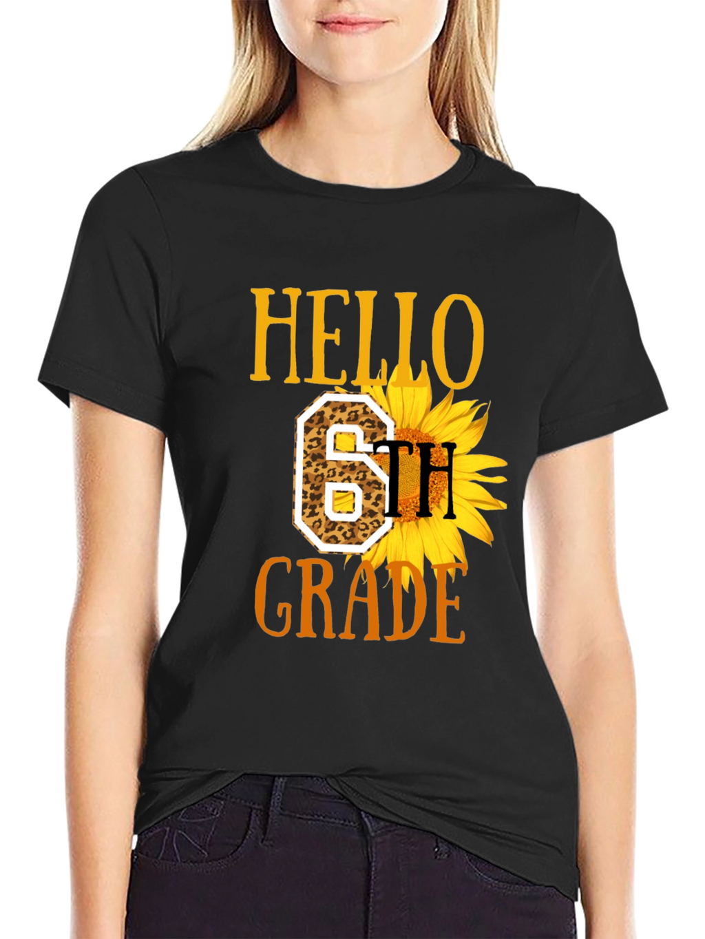 Hello 6th Grade Sunflower T-Shirt