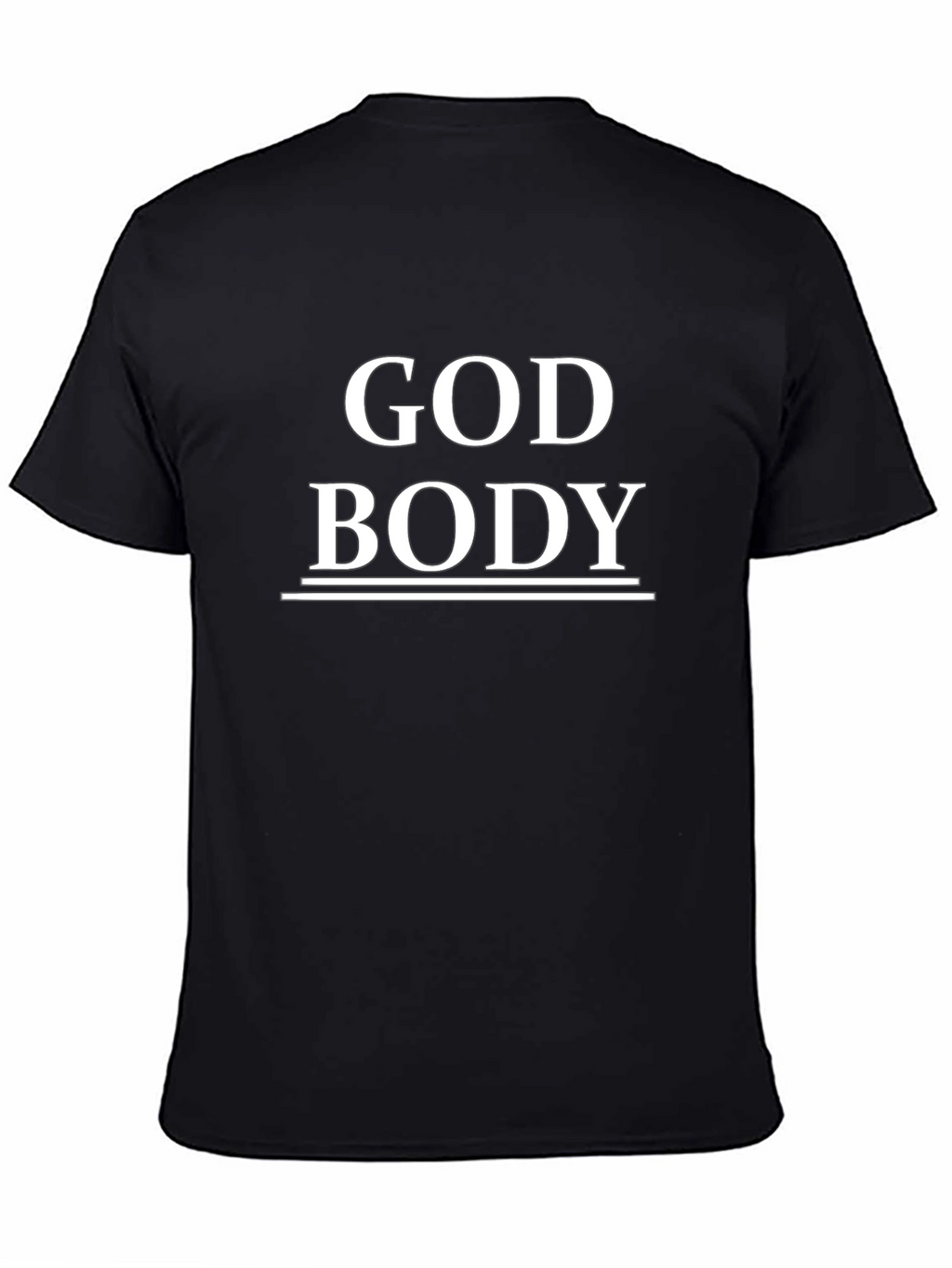 God Body Graphic Tee - Black Cotton T-Shirt