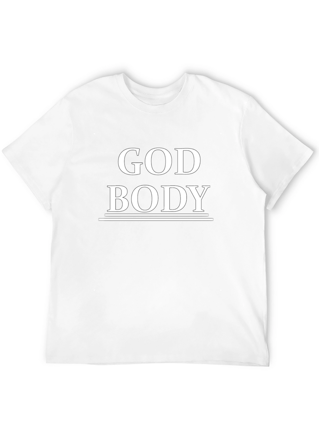 God Body Graphic Tee - Black Cotton T-Shirt