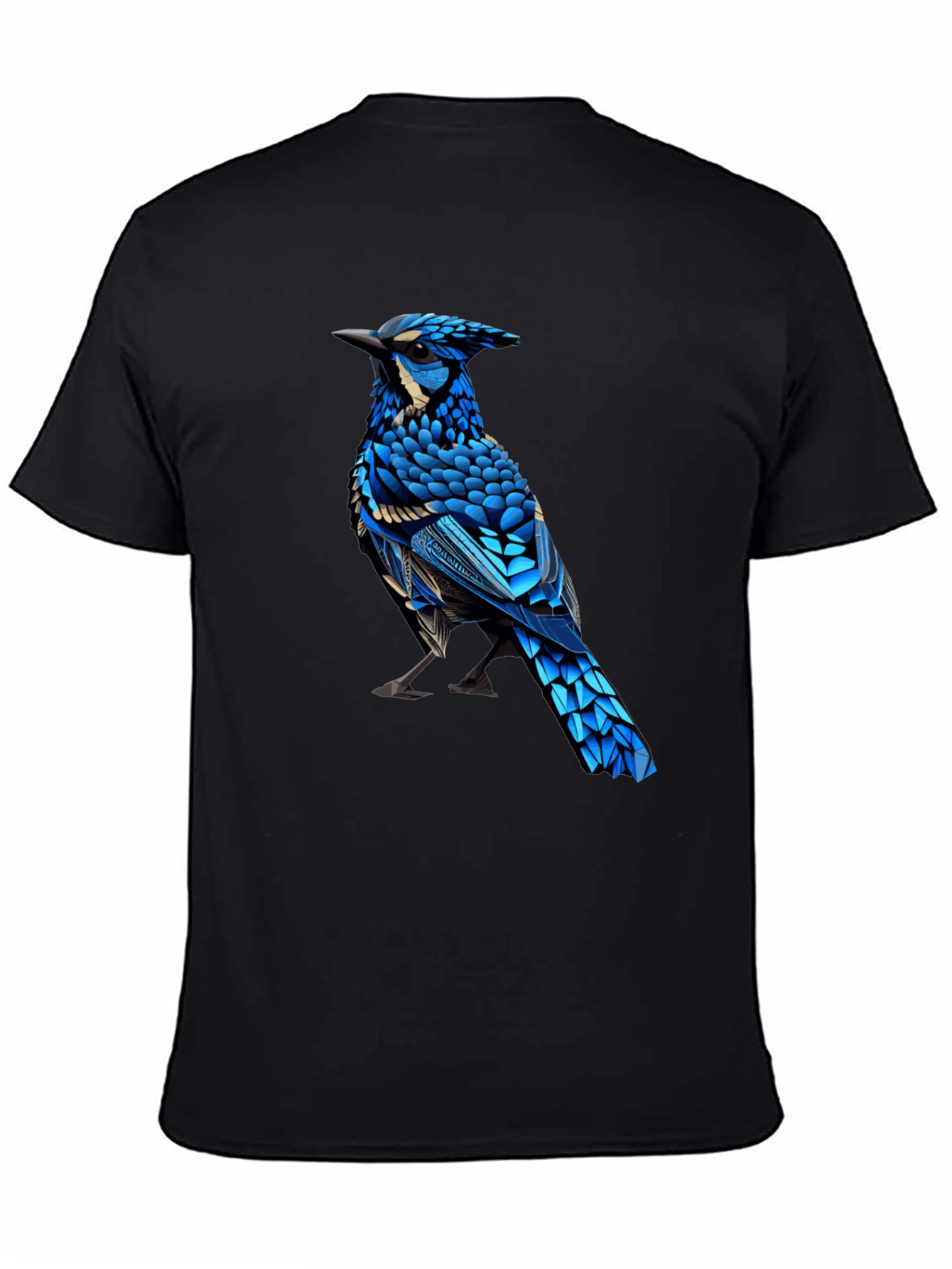 Blue Jay Graphic Print Crew Neck T-Shirt