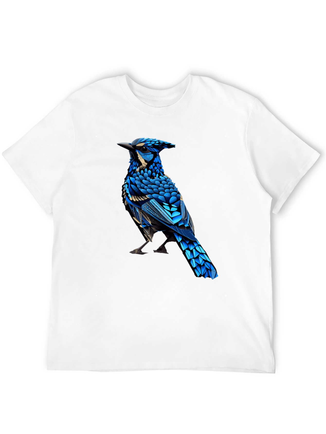 Blue Jay Graphic Print Crew Neck T-Shirt