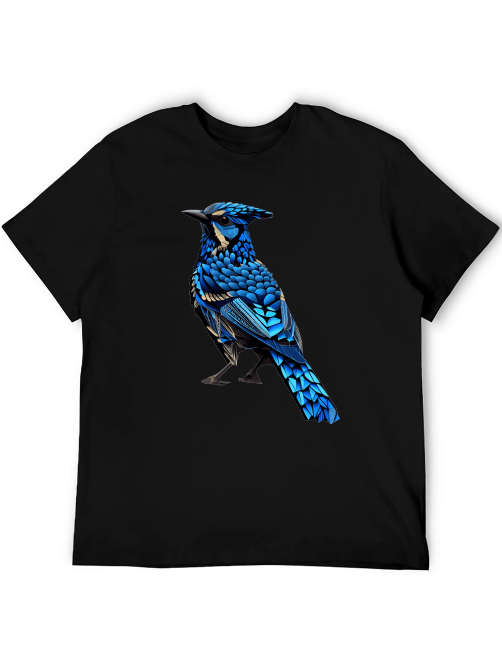 Blue Jay Graphic Print Crew Neck T-Shirt