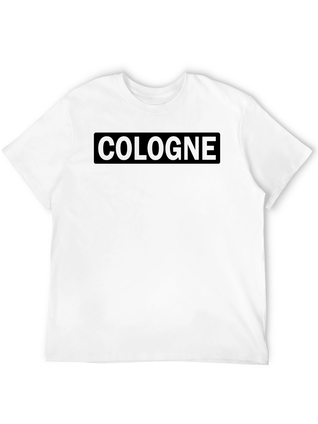 Cologne Graphic Tee - Minimalist Black T-Shirt