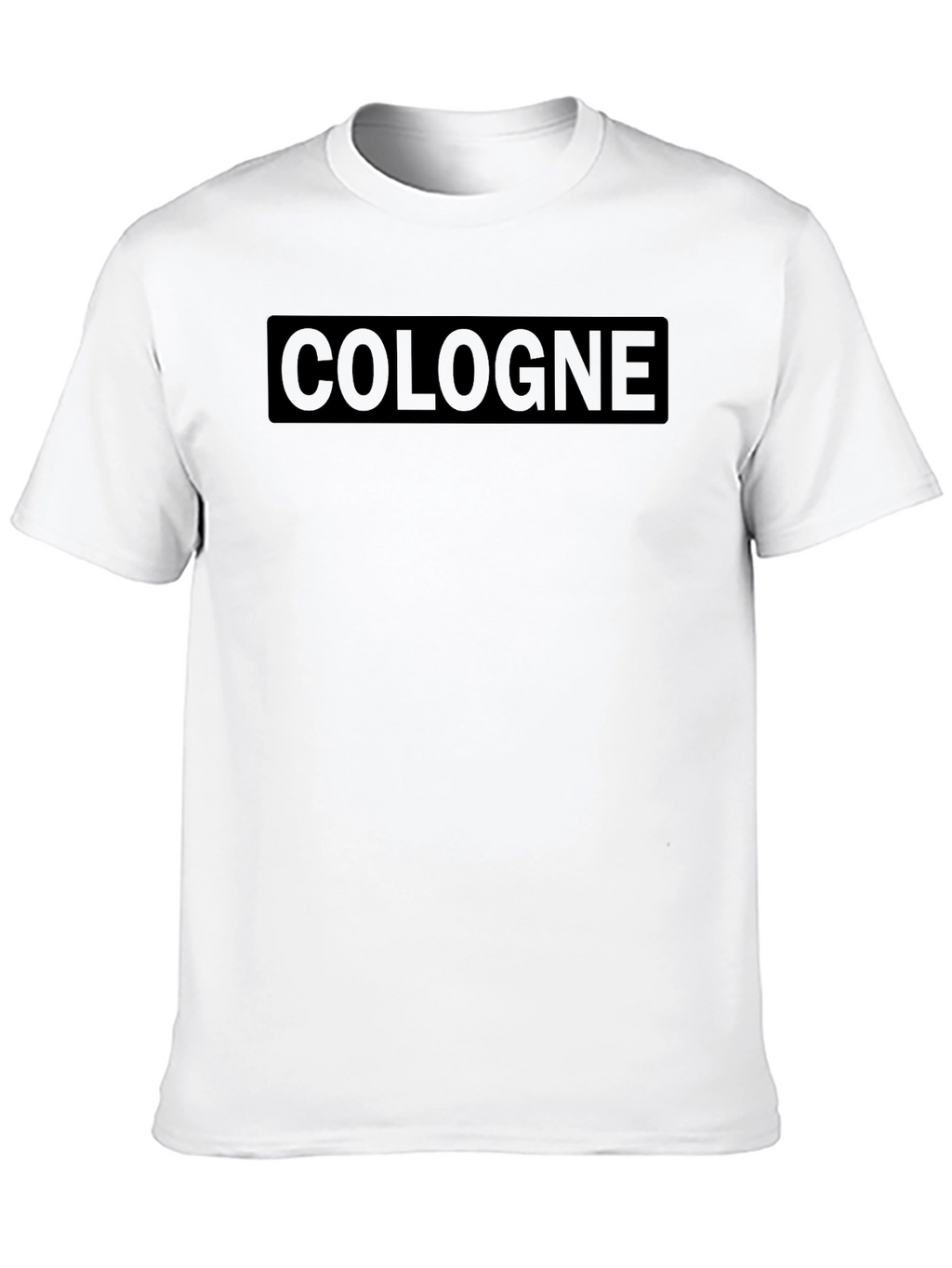 Cologne Graphic Tee - Minimalist Black T-Shirt