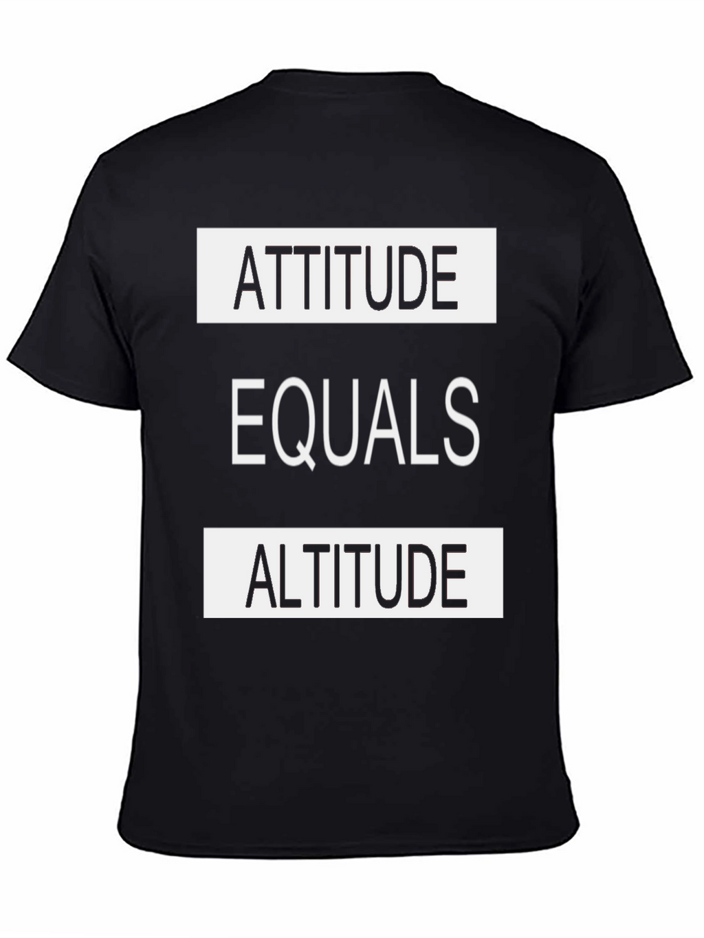 Attitude Equals Altitude Graphic Tee - Black