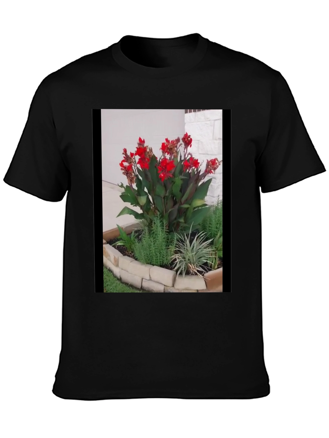 Floral Graphic Tee - Unique Garden Design