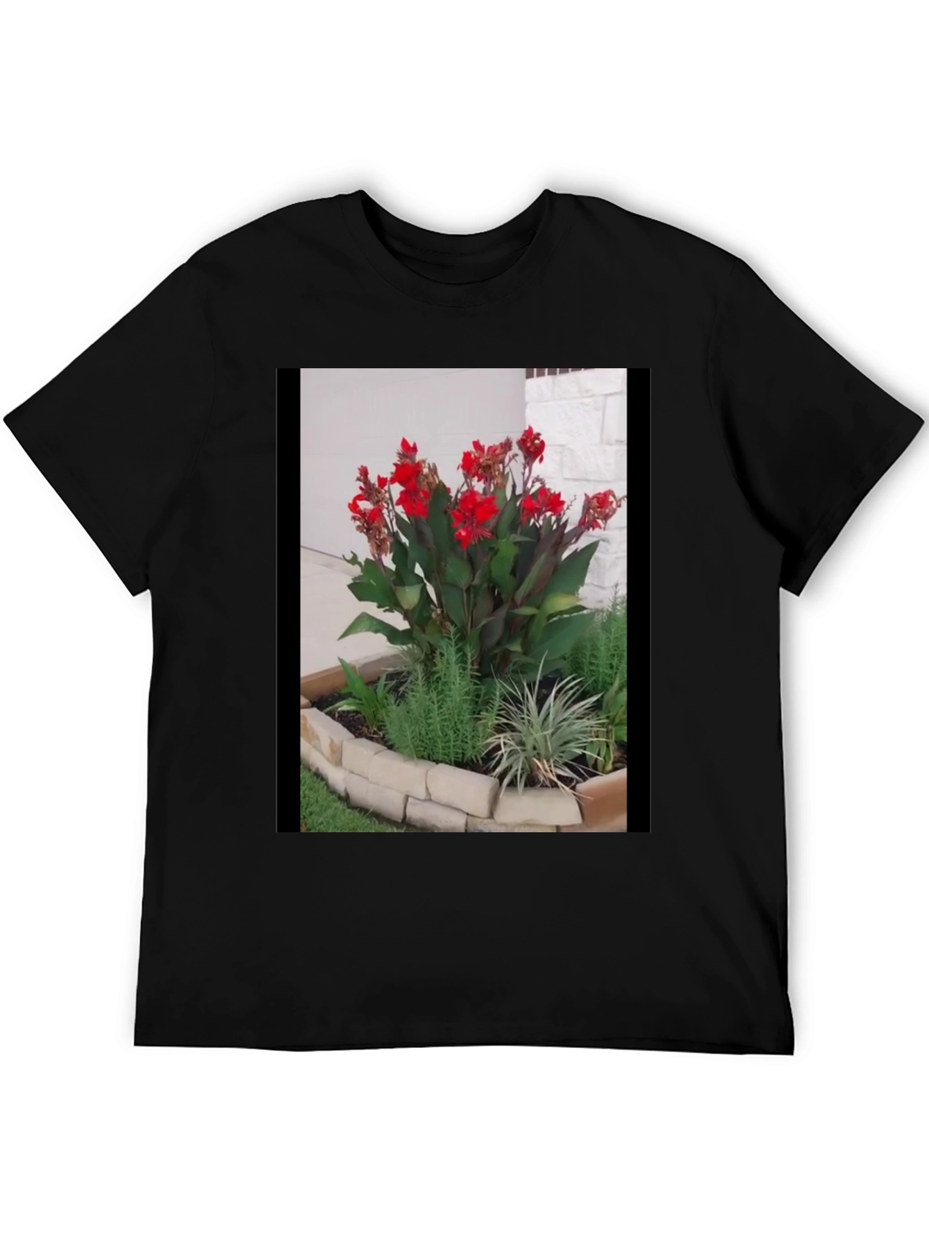 Floral Graphic Tee - Unique Garden Design