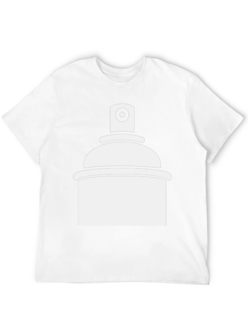 Spray Paint Graphic Tee - Black Casual T-Shirt