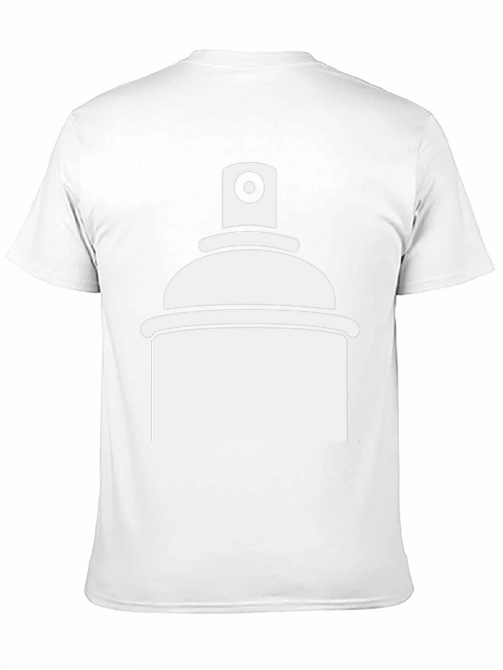 Spray Paint Graphic Tee - Black Casual T-Shirt