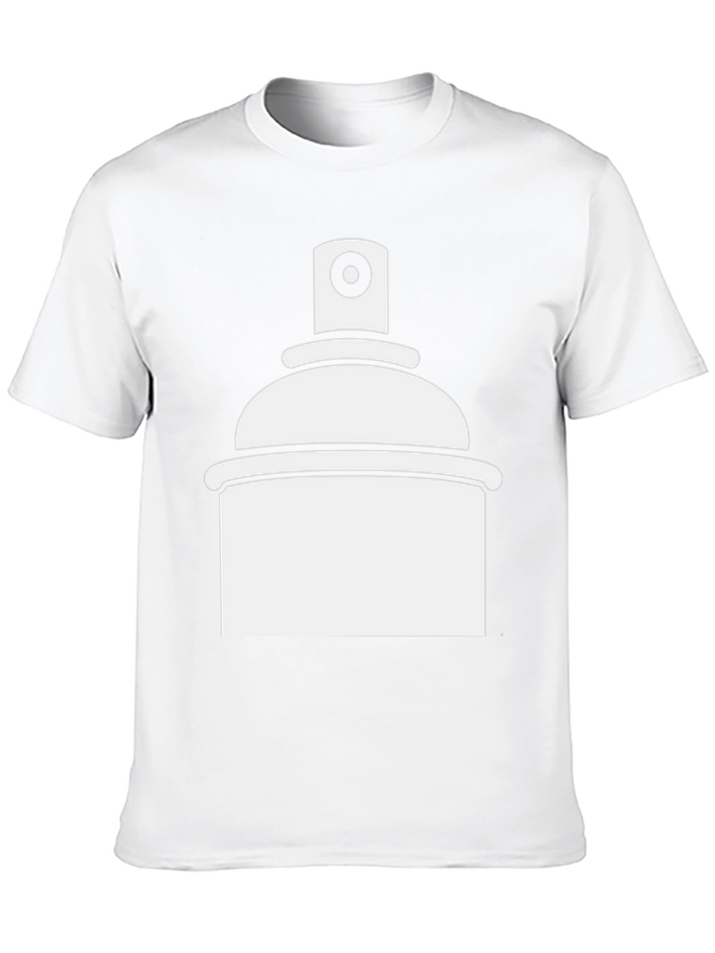 Spray Paint Graphic Tee - Black Casual T-Shirt