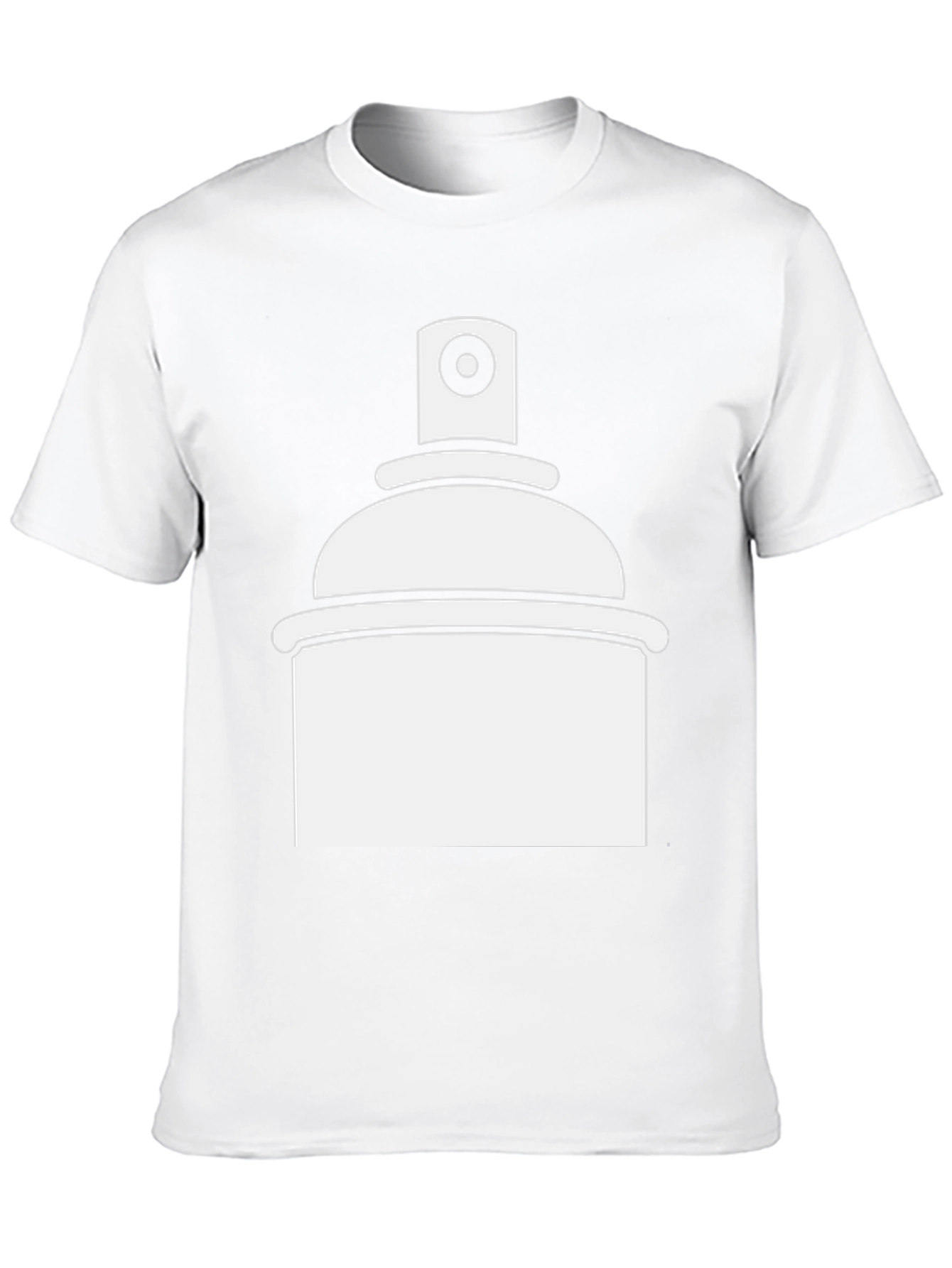 Spray Paint Graphic Tee - Black Casual T-Shirt