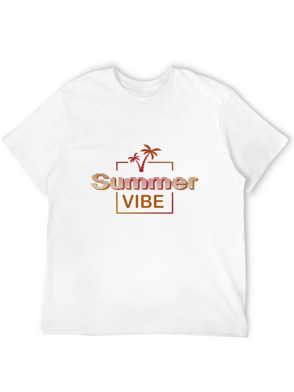 Summer Vibe Black Graphic Tee for Men