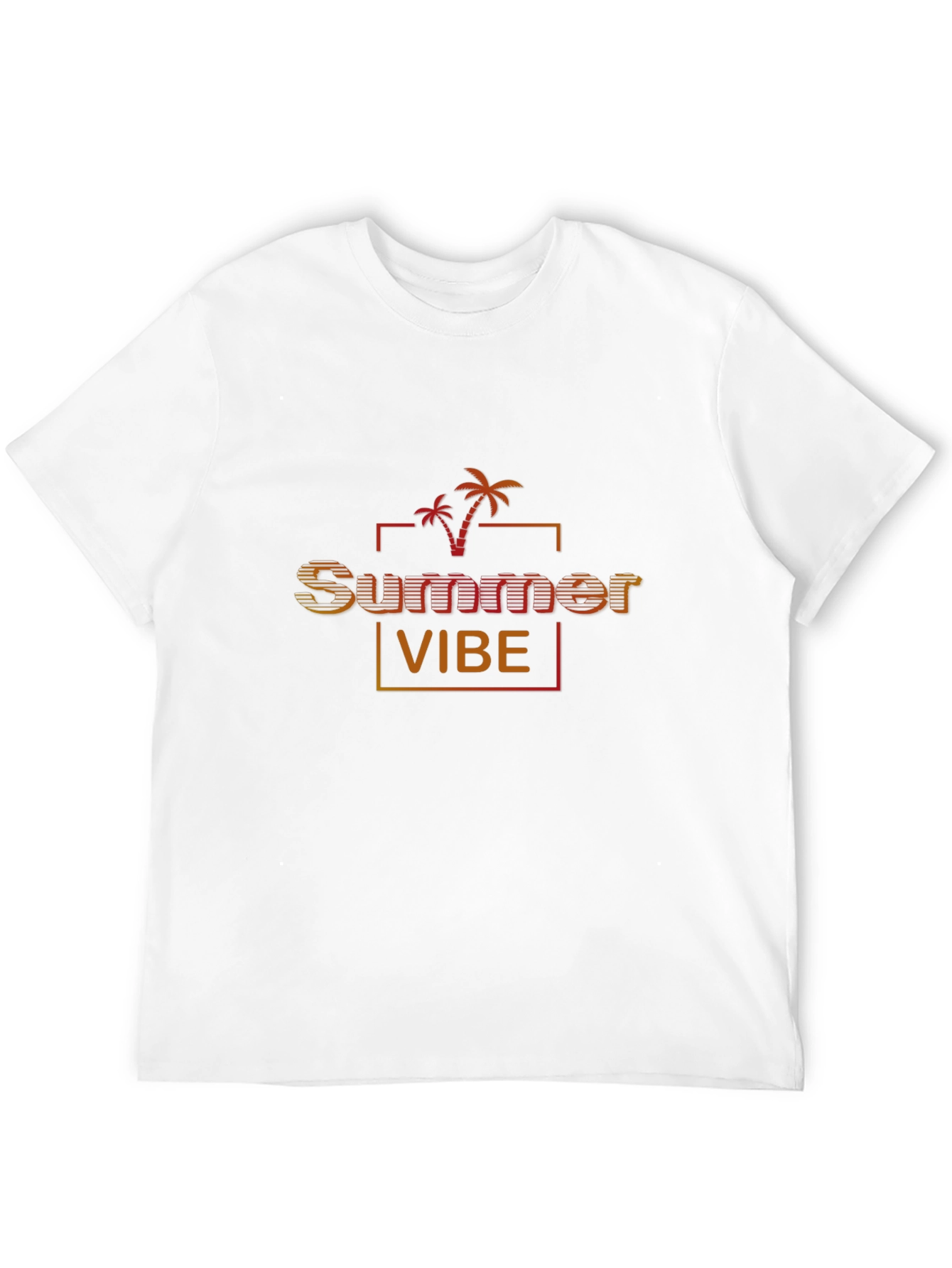 Summer Vibe Black Graphic Tee for Men