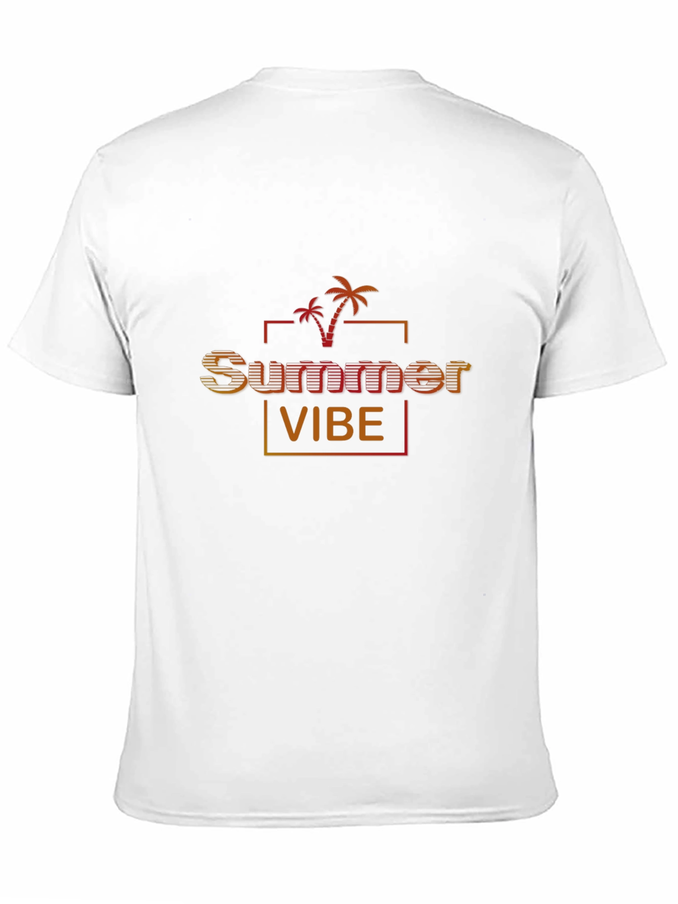 Summer Vibe Black Graphic Tee for Men