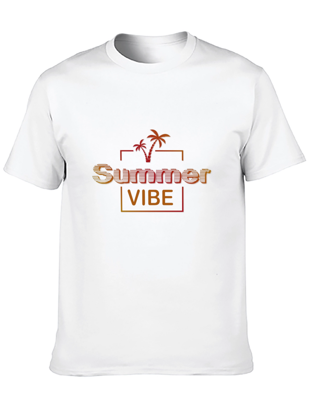 Summer Vibe Black Graphic Tee for Men