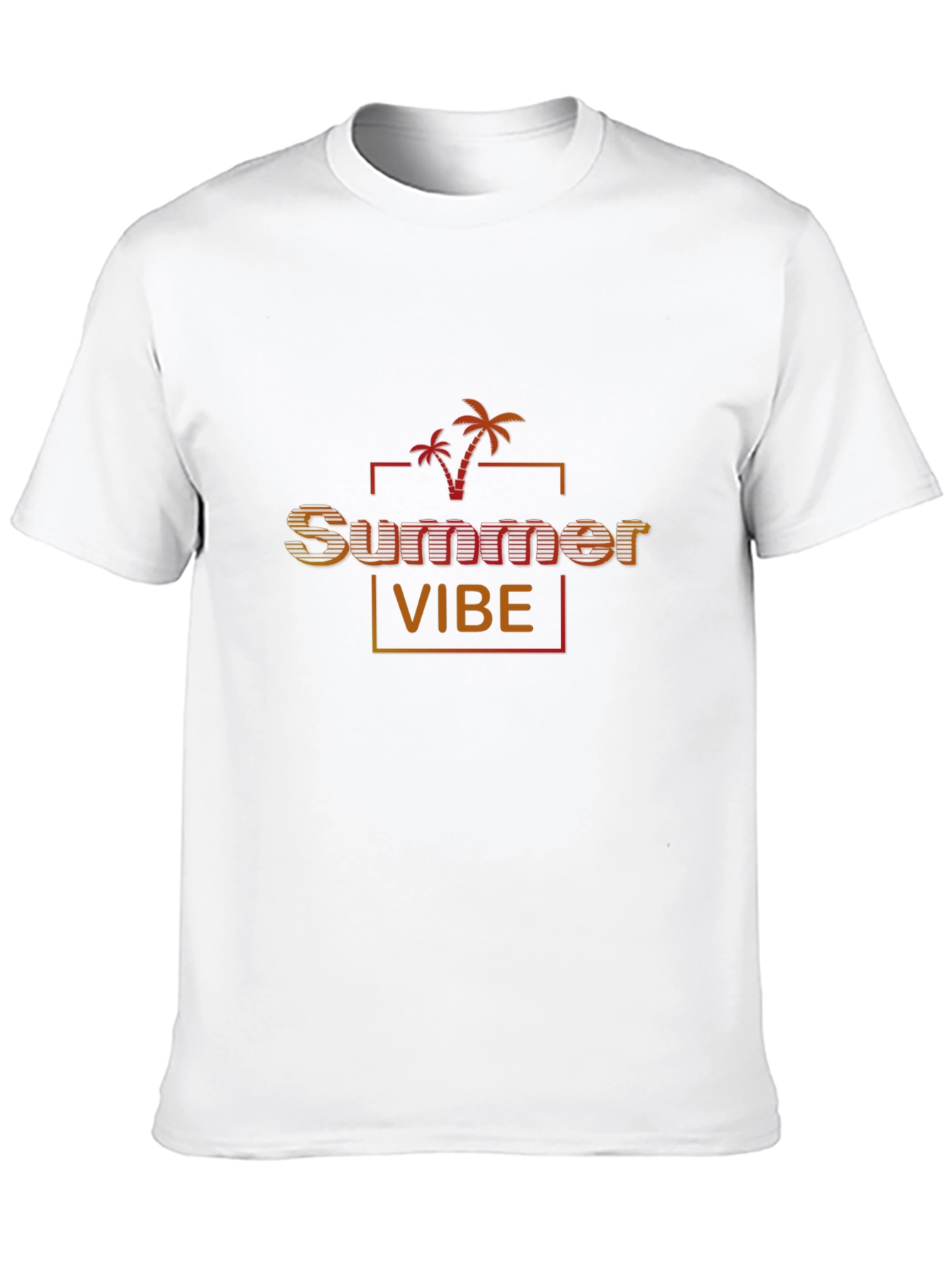 Summer Vibe Black Graphic Tee for Men