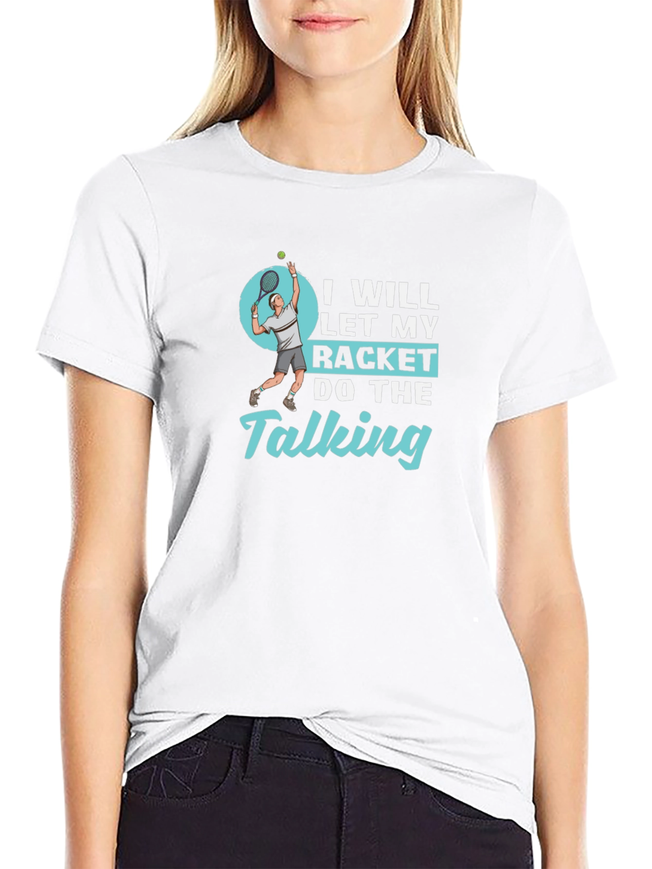 Tennis Racket Graphic T-Shirt