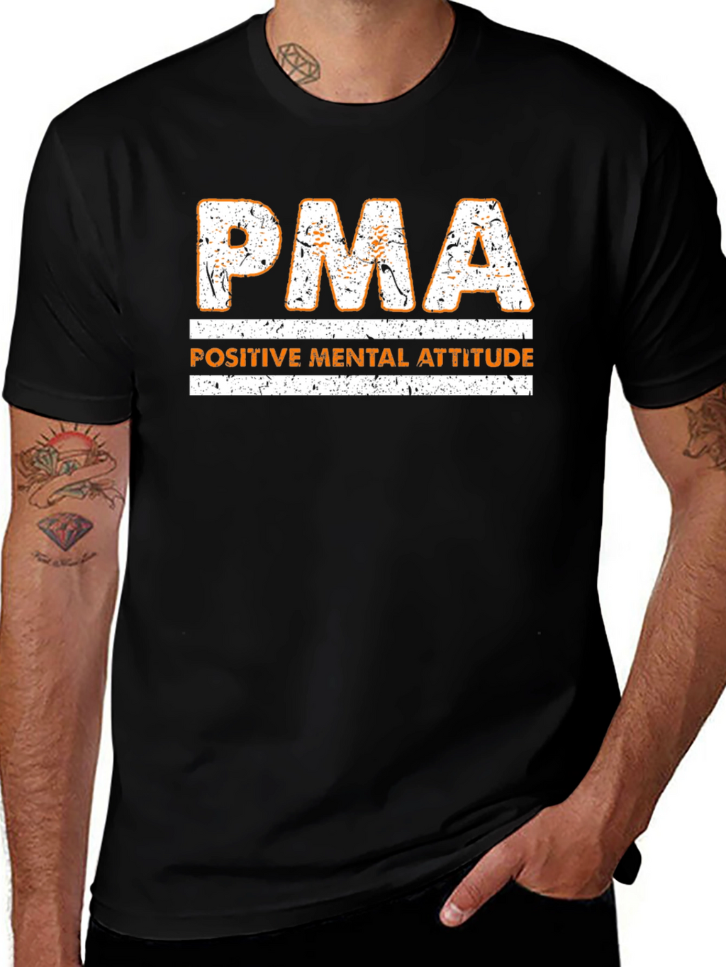 PMA Positive Mental Attitude Graphic T-Shirt