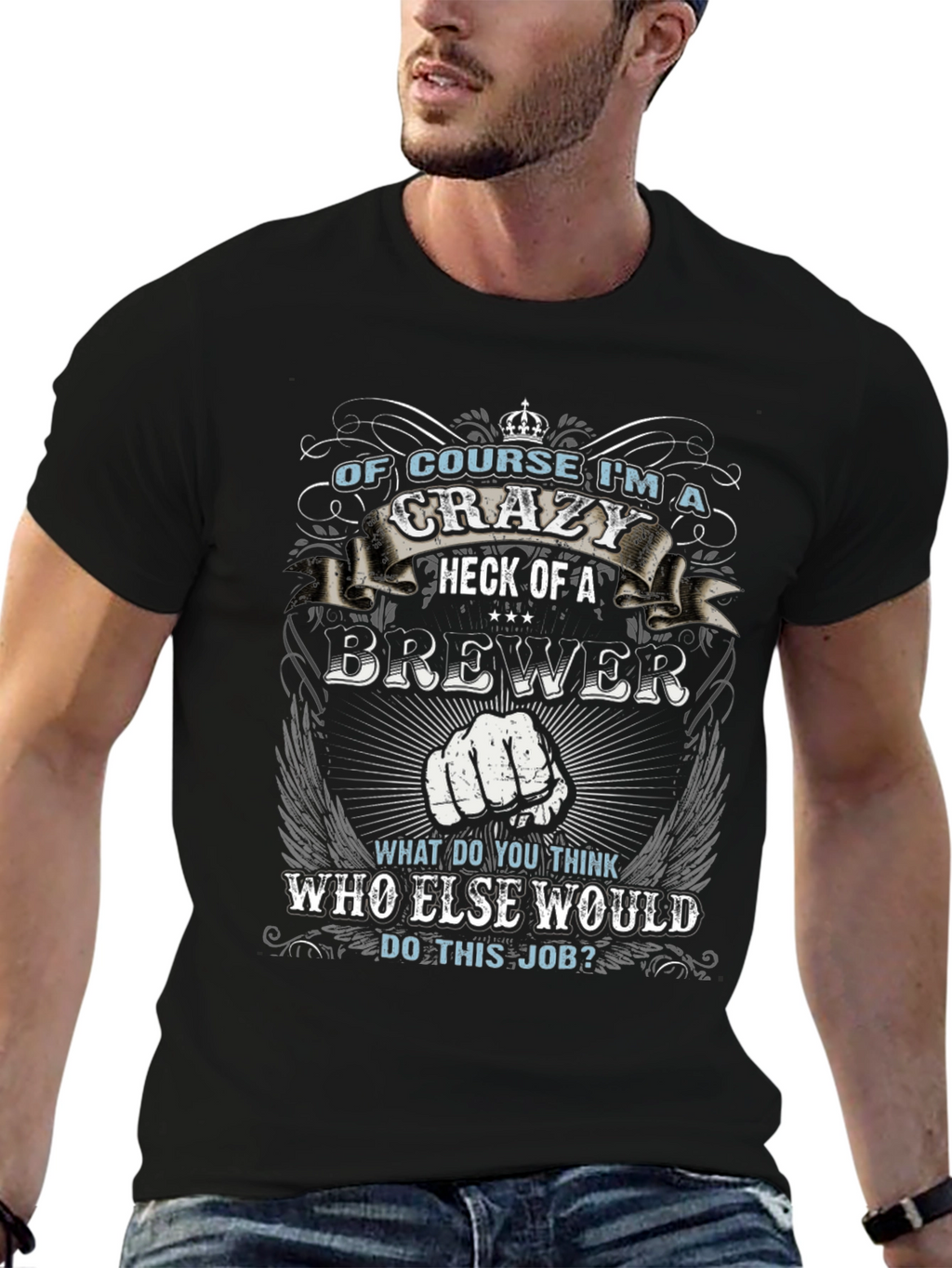 Crazy Brewer Graphic Tee - Unique Design