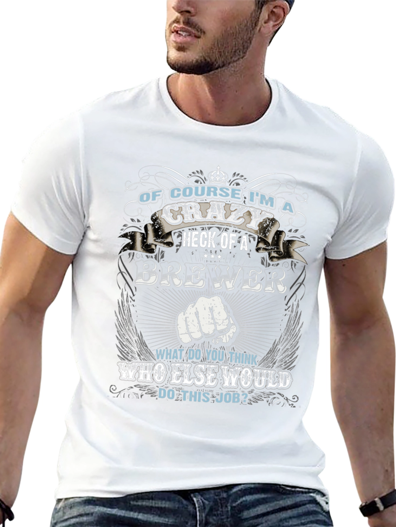 Crazy Brewer Graphic Tee - Unique Design