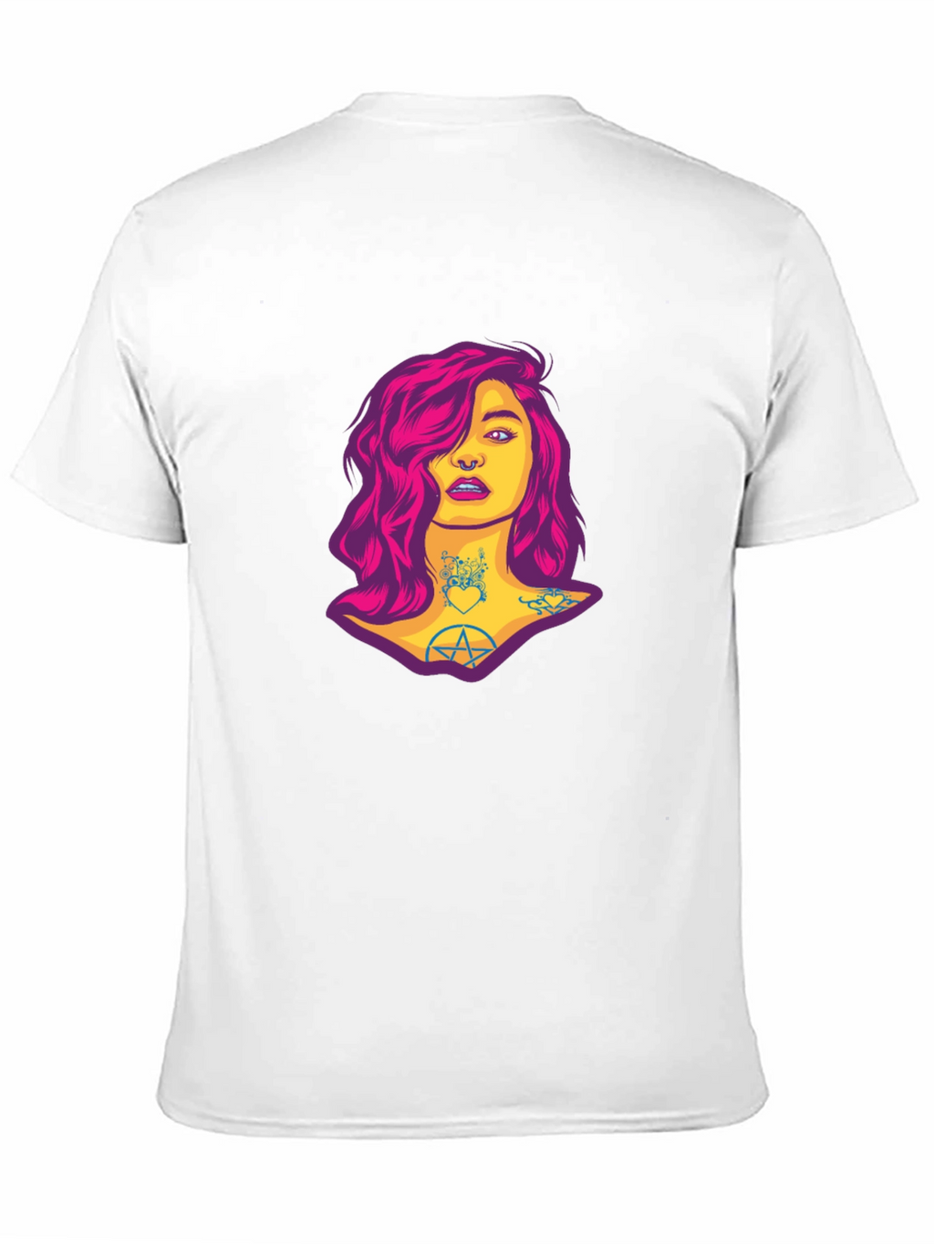 Edgy Woman Graphic Tee - Black