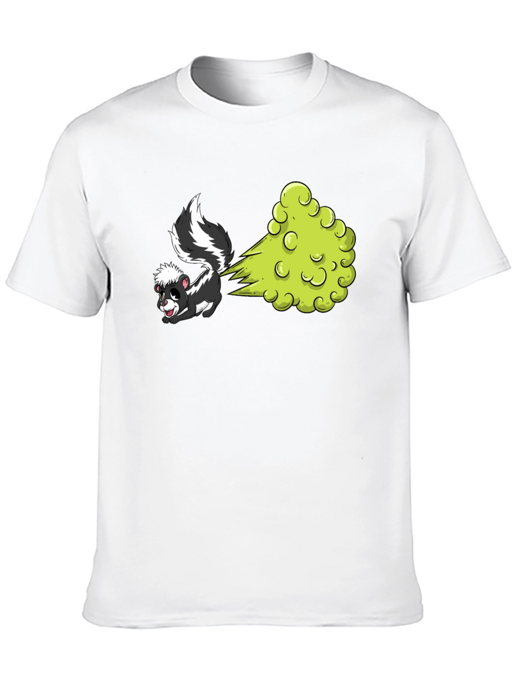 Funny Skunk Cartoon Graphic T-Shirt