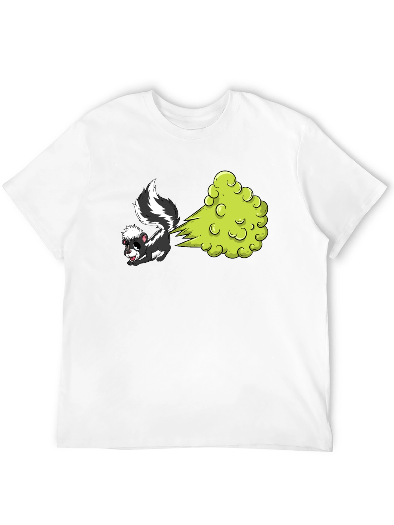 Funny Skunk Cartoon Graphic T-Shirt