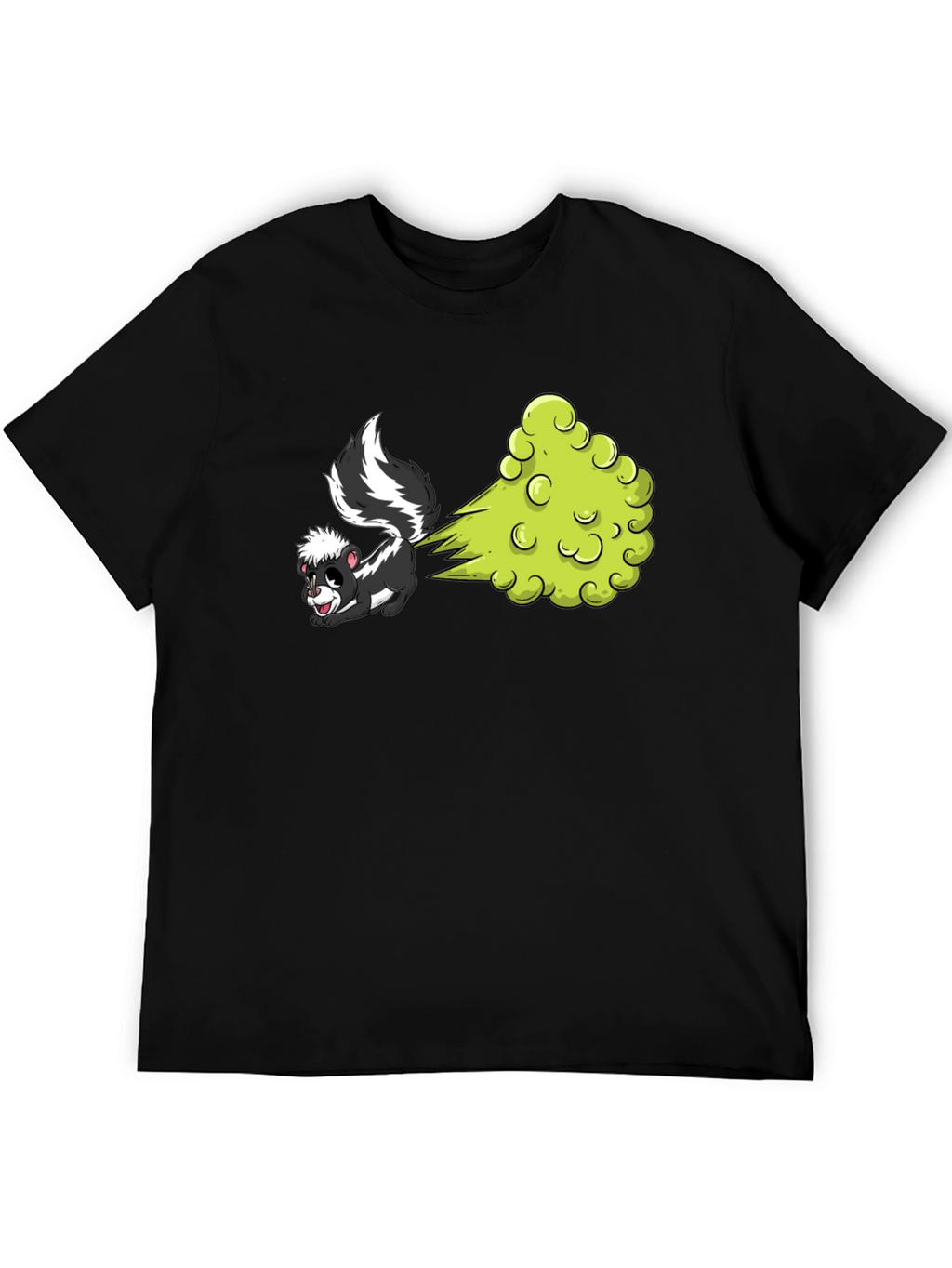 Funny Skunk Cartoon Graphic T-Shirt