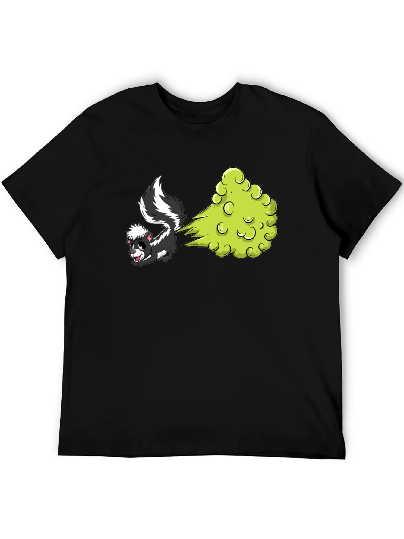 Funny Skunk Cartoon Graphic T-Shirt