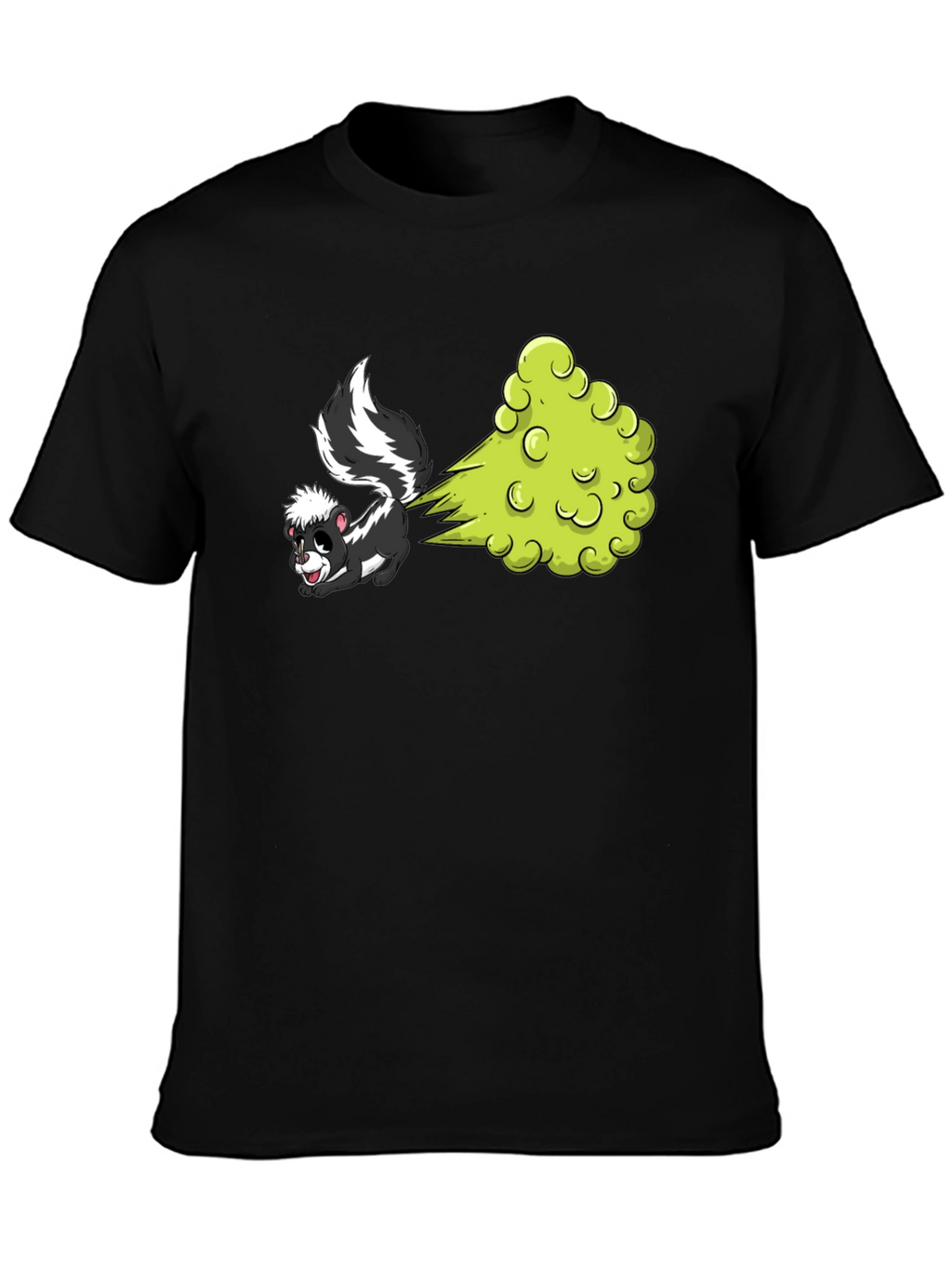 Funny Skunk Cartoon Graphic T-Shirt