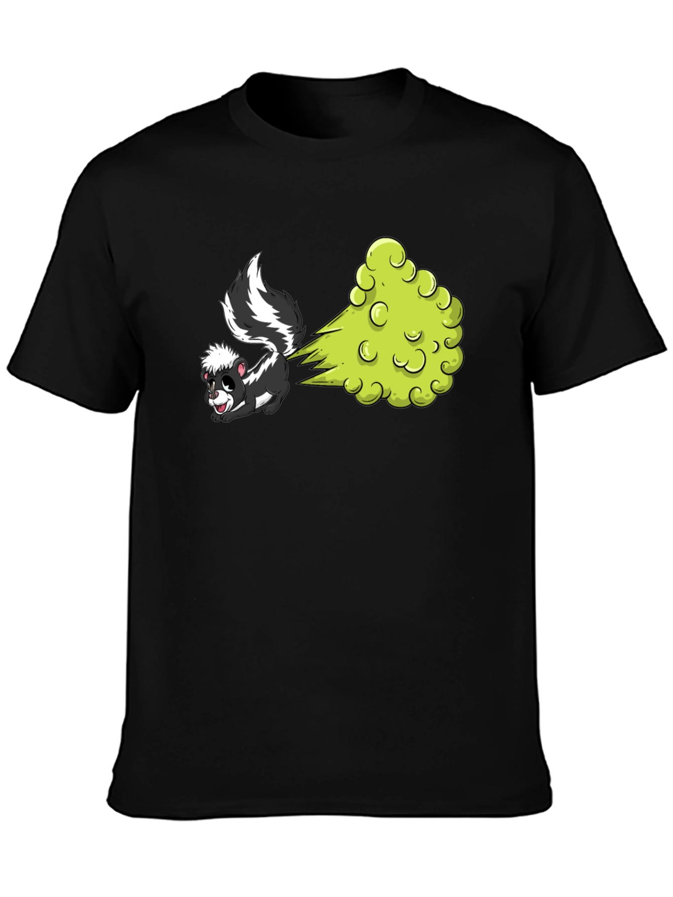 Funny Skunk Cartoon Graphic T-Shirt