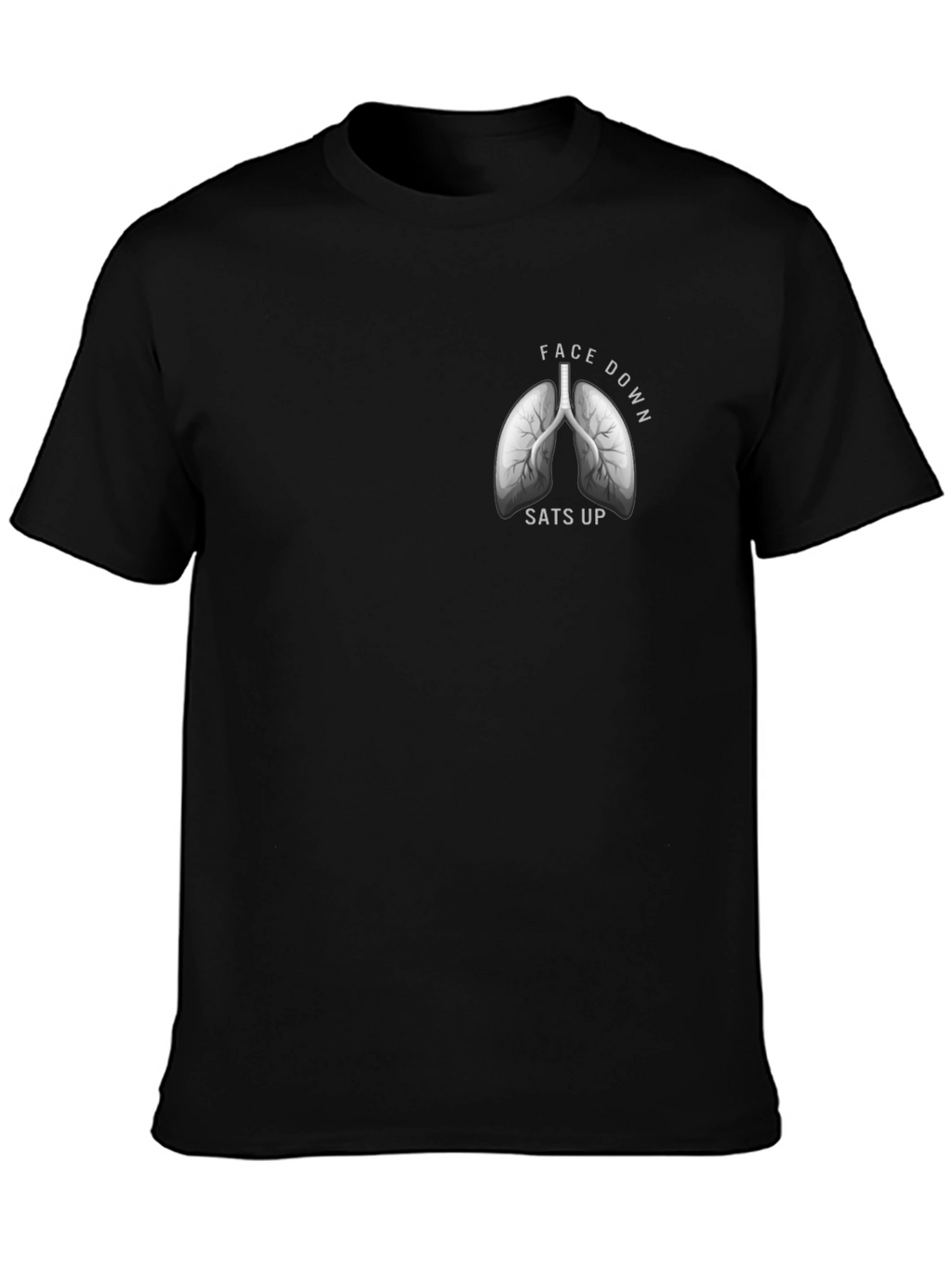Face Down Sits Up Lung Graphic T-Shirt