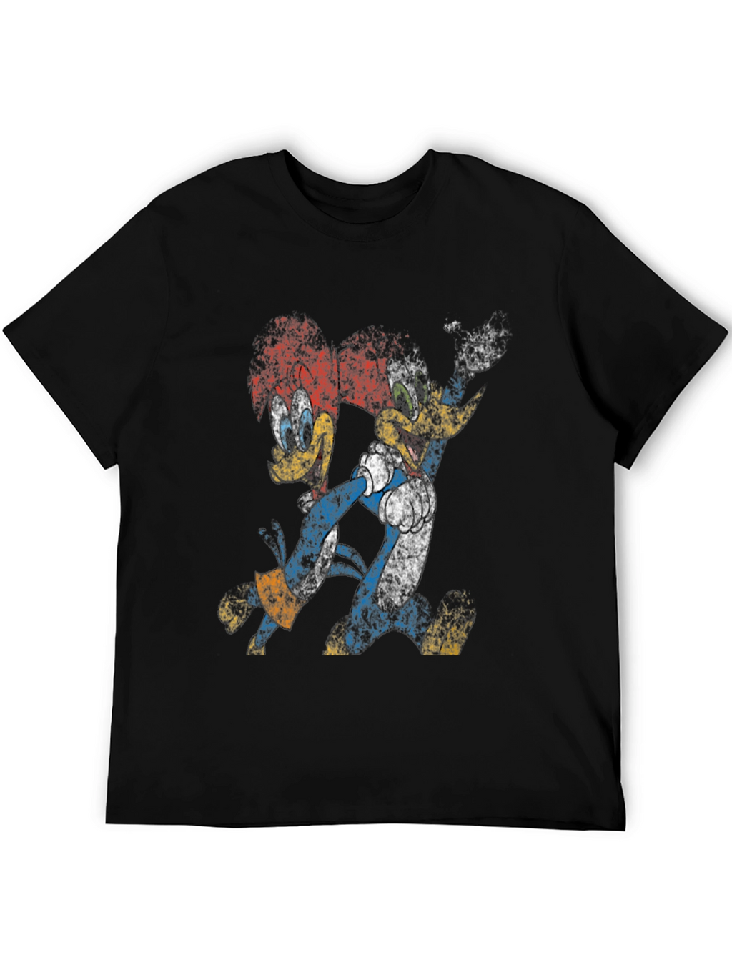 Woody Woodpecker Retro Black T-Shirt