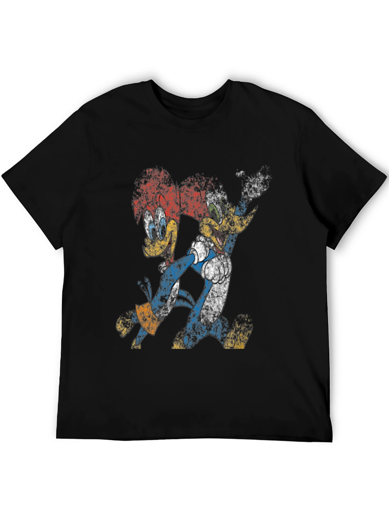 Woody Woodpecker Retro Black T-Shirt