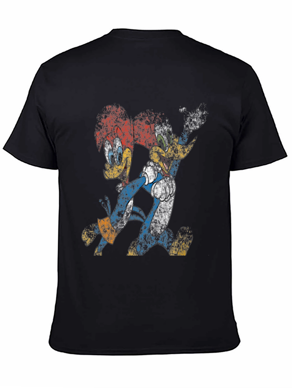Woody Woodpecker Retro Black T-Shirt