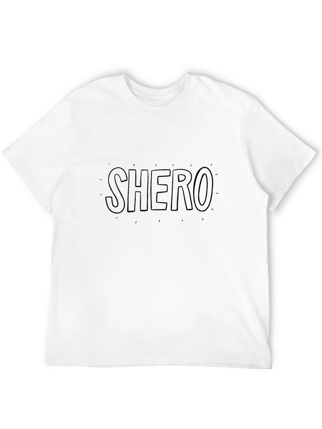 SHERO Graphic Tee - Black Cotton Comfort Fit