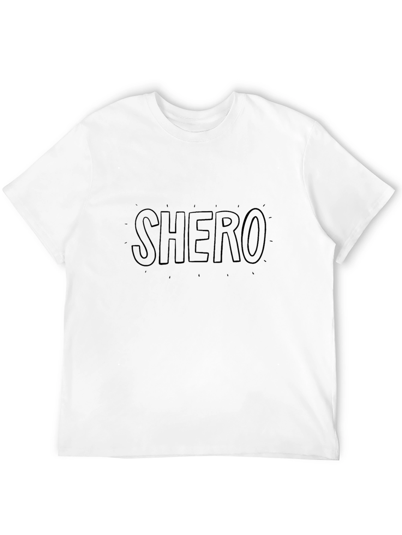 SHERO Graphic Tee - Black Cotton Comfort Fit