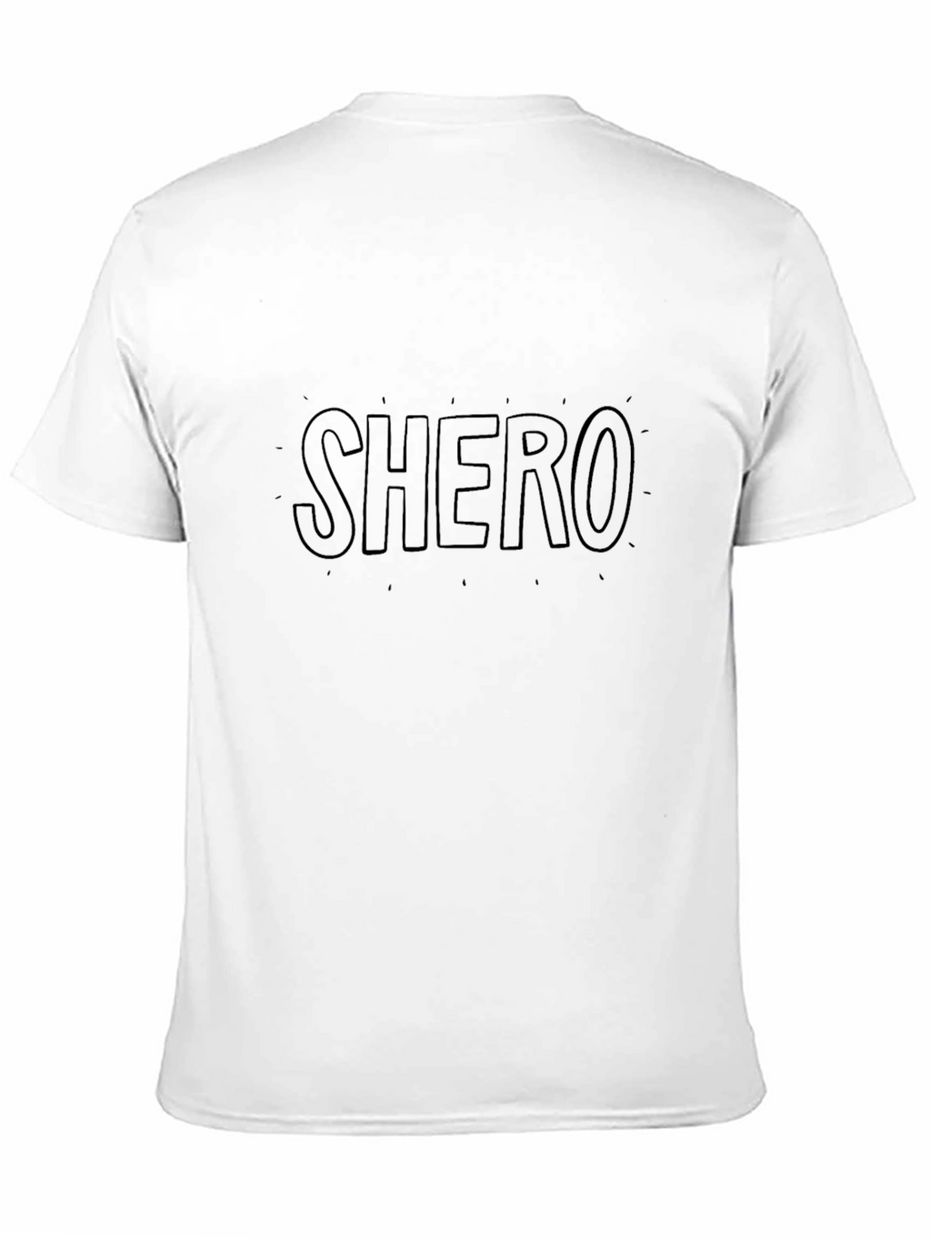 SHERO Graphic Tee - Black Cotton Comfort Fit