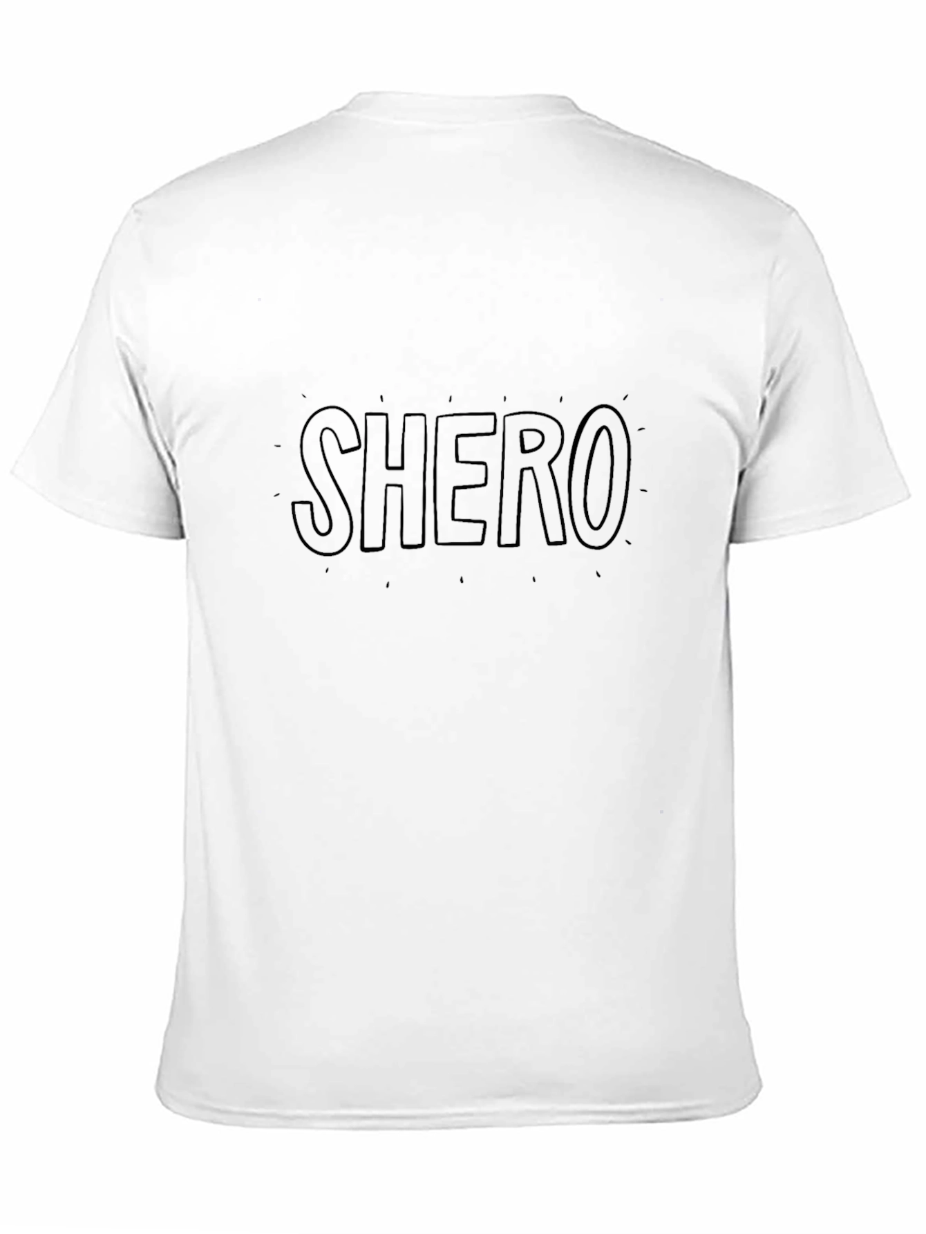 SHERO Graphic Tee - Black Cotton Comfort Fit