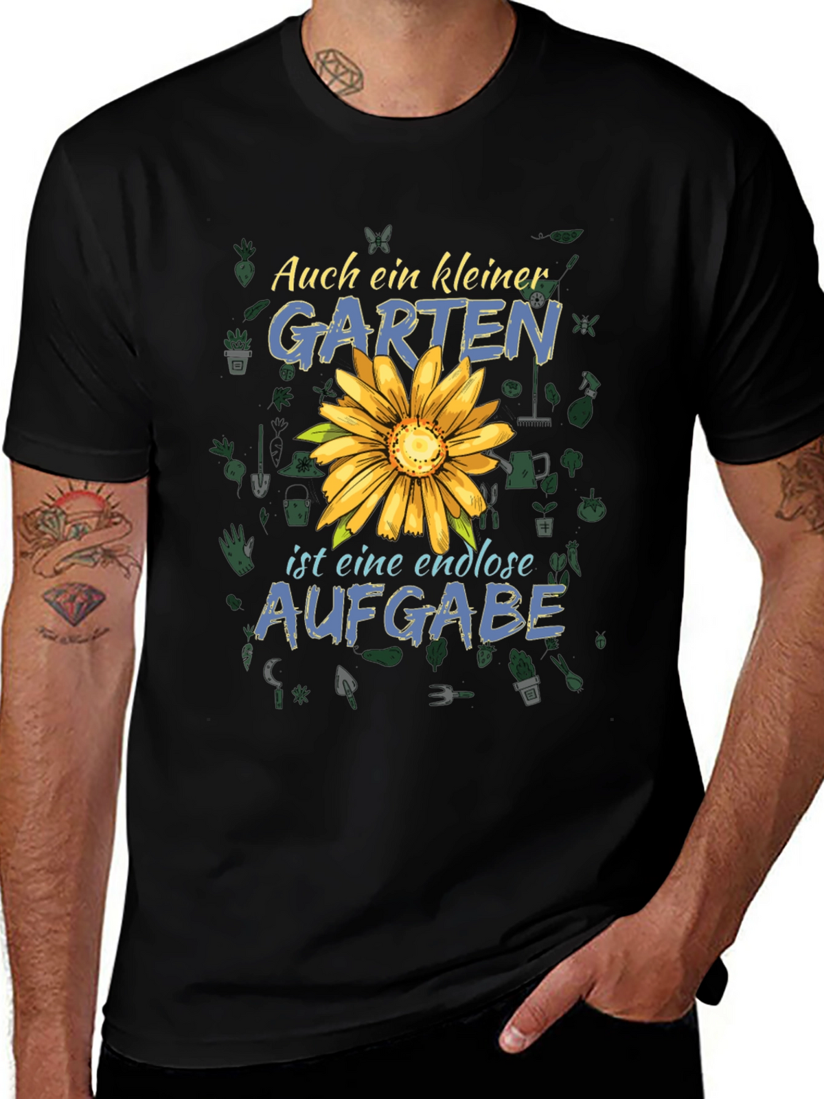 Gardening T-Shirt: Auch ein Kleiner Garten