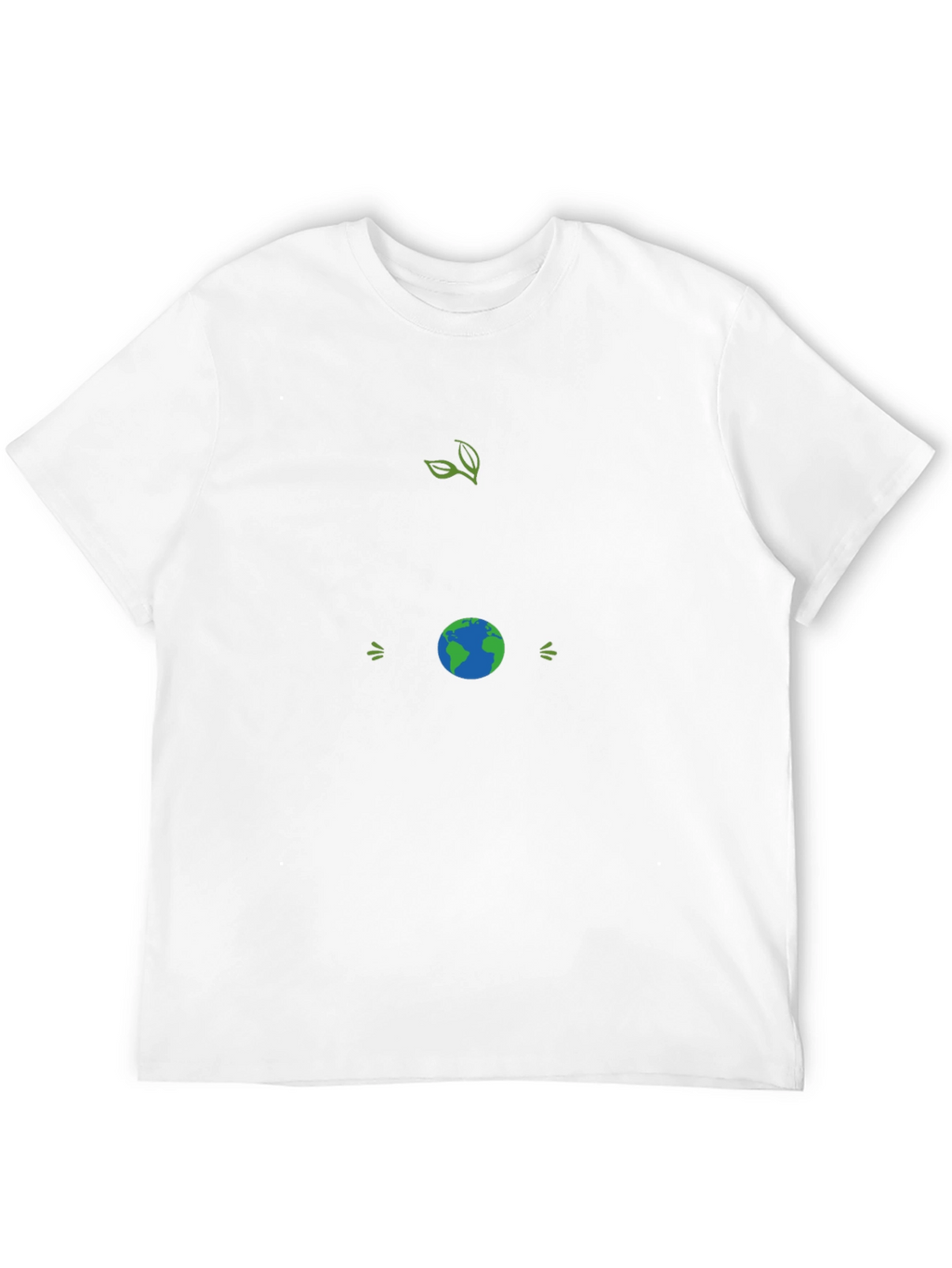 Eco-Friendly Black T-Shirt with Earth Graphic