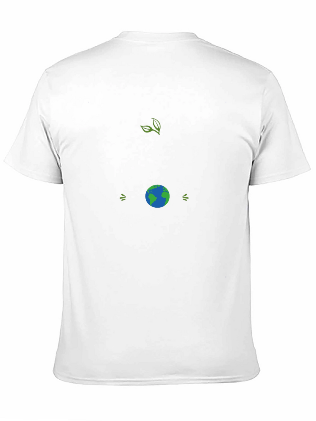 Eco-Friendly Black T-Shirt with Earth Graphic