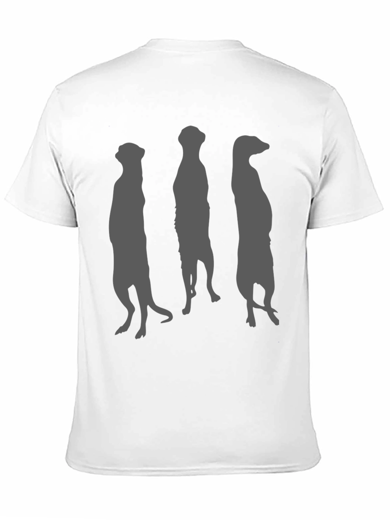 Meerkat Silhouette Graphic Tee - Black
