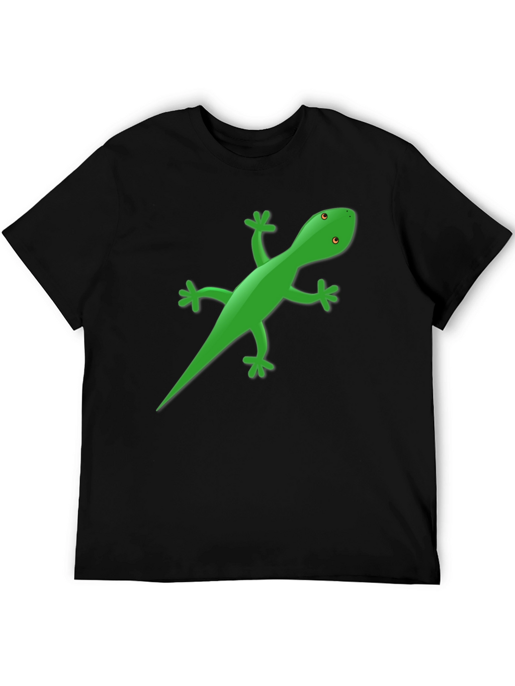 Lizard Graphic Tee - Black Casual T-Shirt