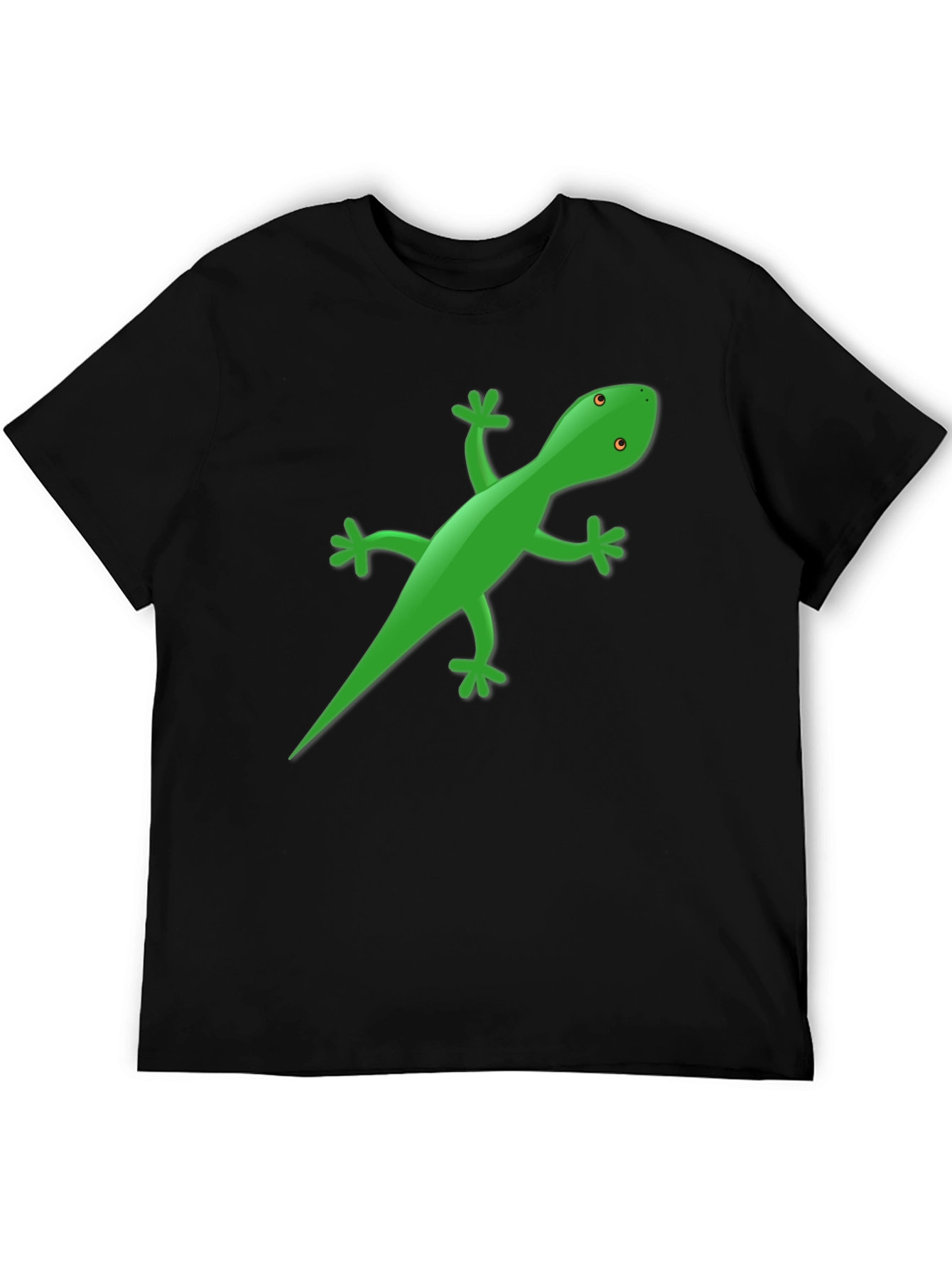 Lizard Graphic Tee - Black Casual T-Shirt