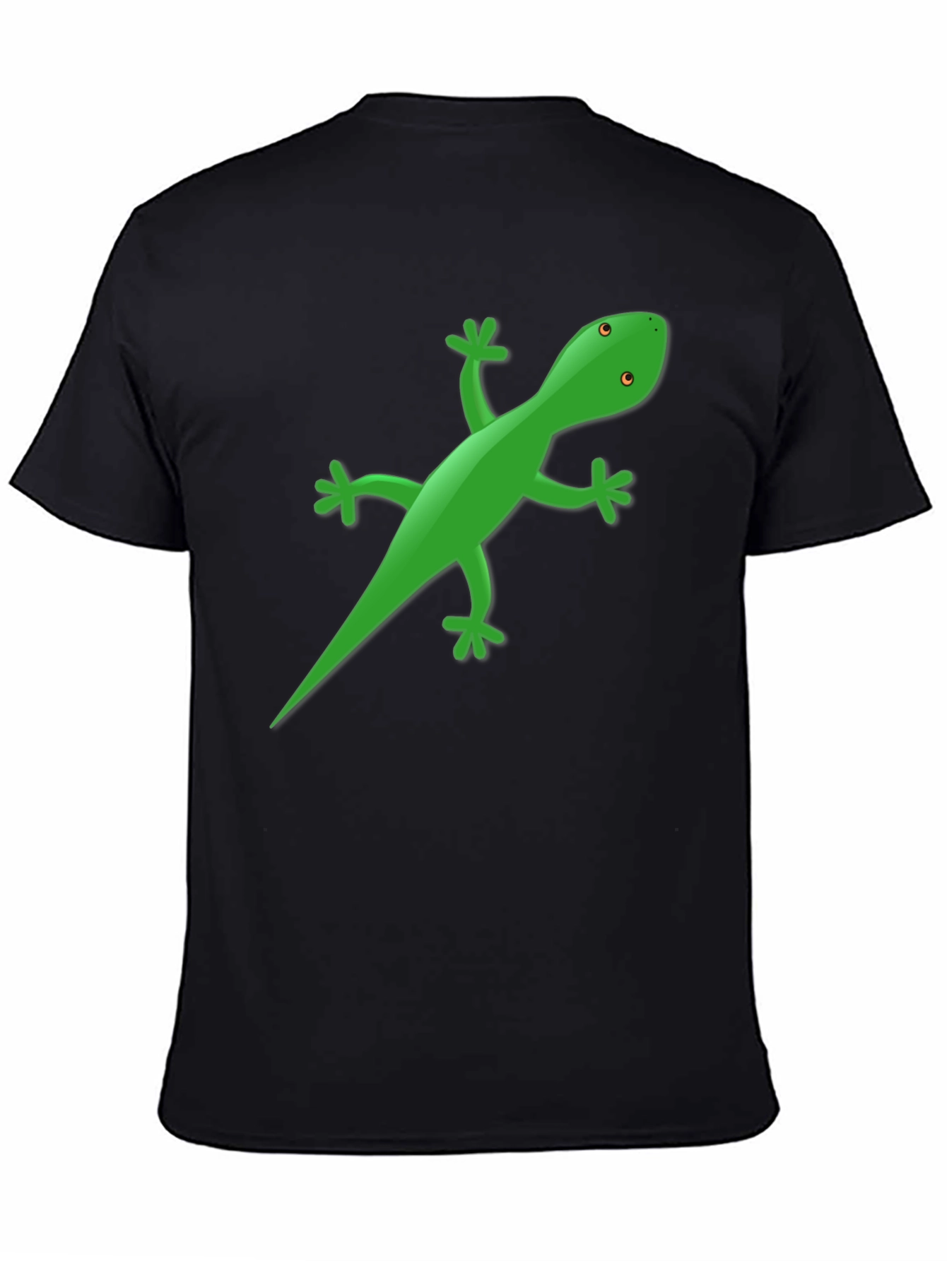 Lizard Graphic Tee - Black Casual T-Shirt