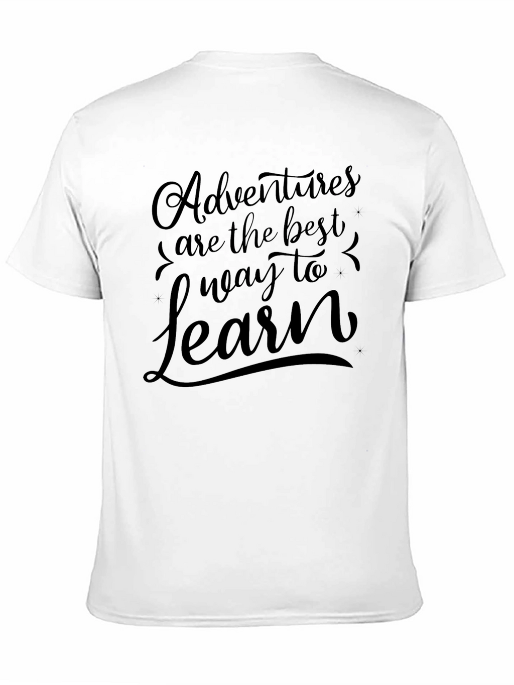 Adventure Learn Black Tee - Stylish & Comfortable