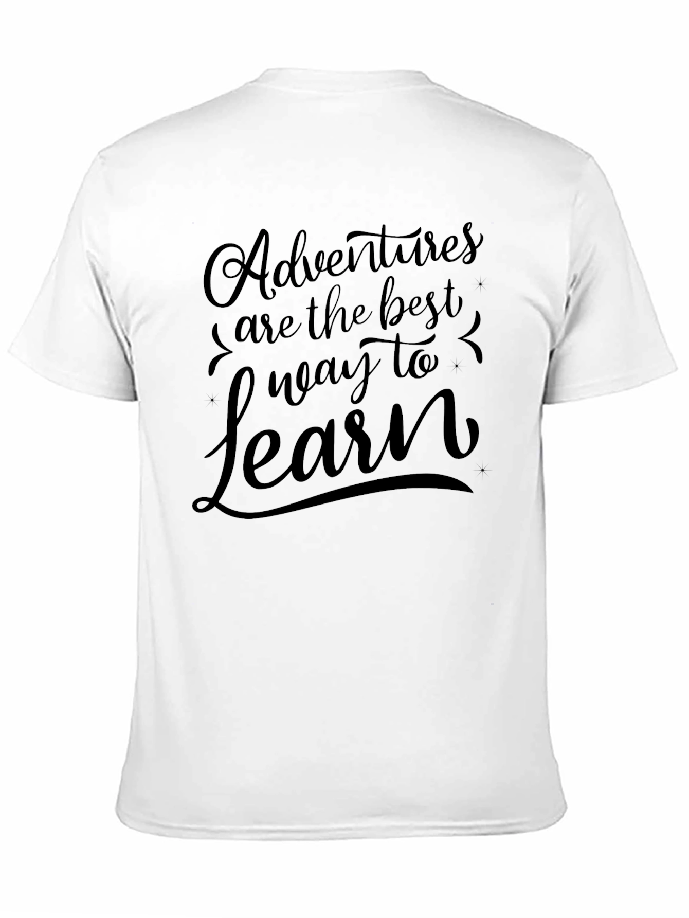Adventure Learn Black Tee - Stylish & Comfortable