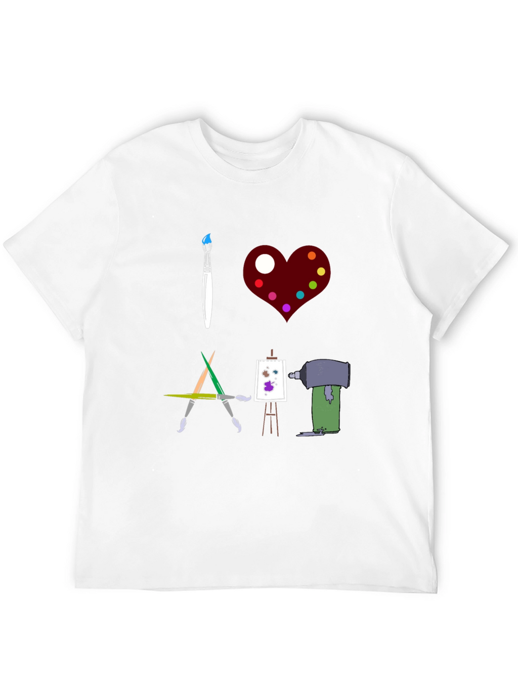 I Love Art Graphic T-Shirt