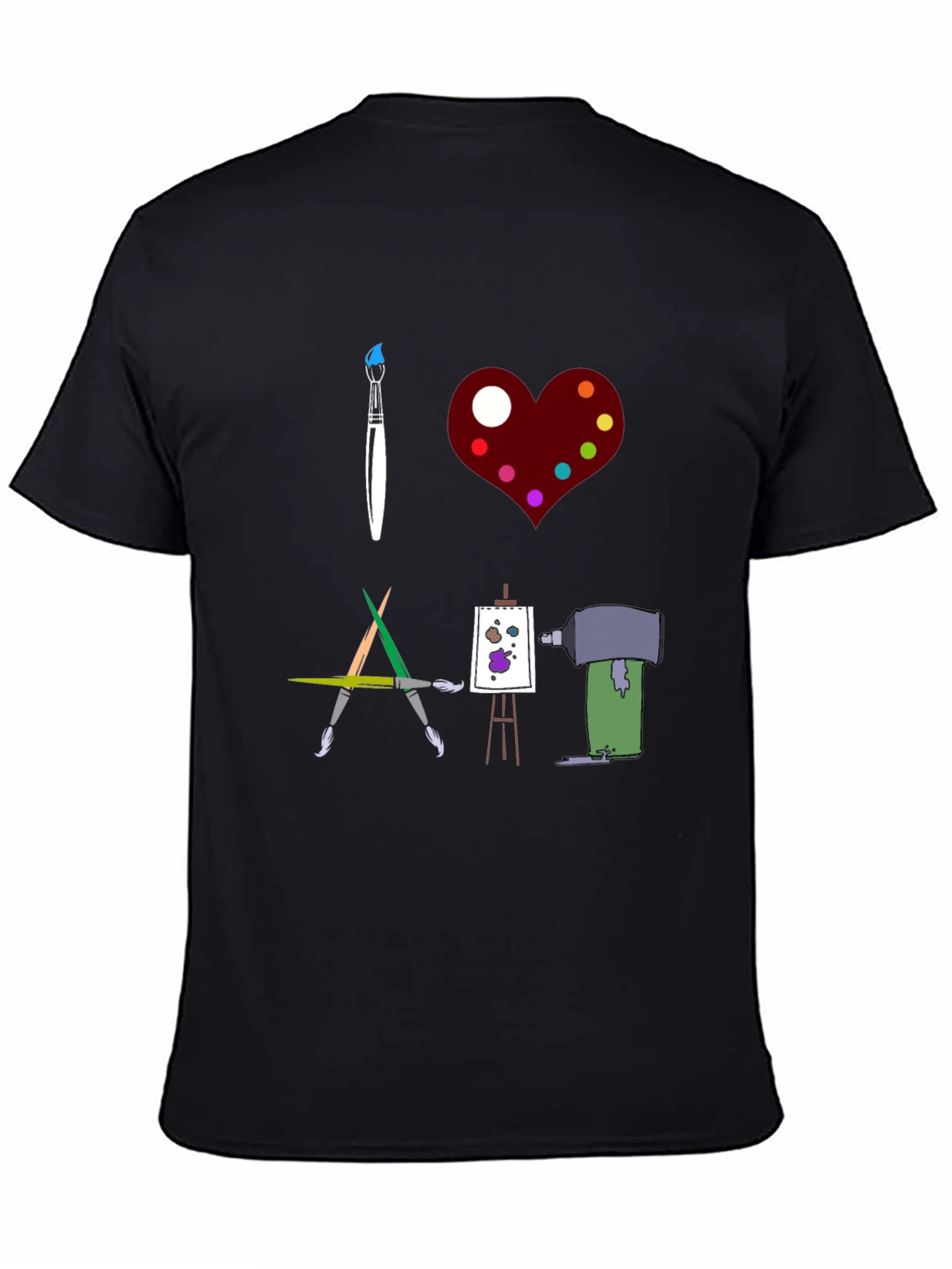 I Love Art Graphic T-Shirt